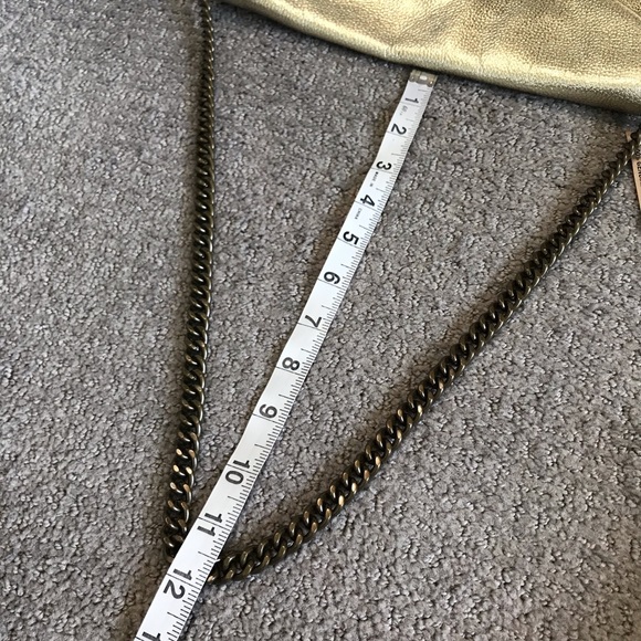 🌸 J. Crew Leather Envelope Bag / Clutch in Gold - Picture 11 of 12